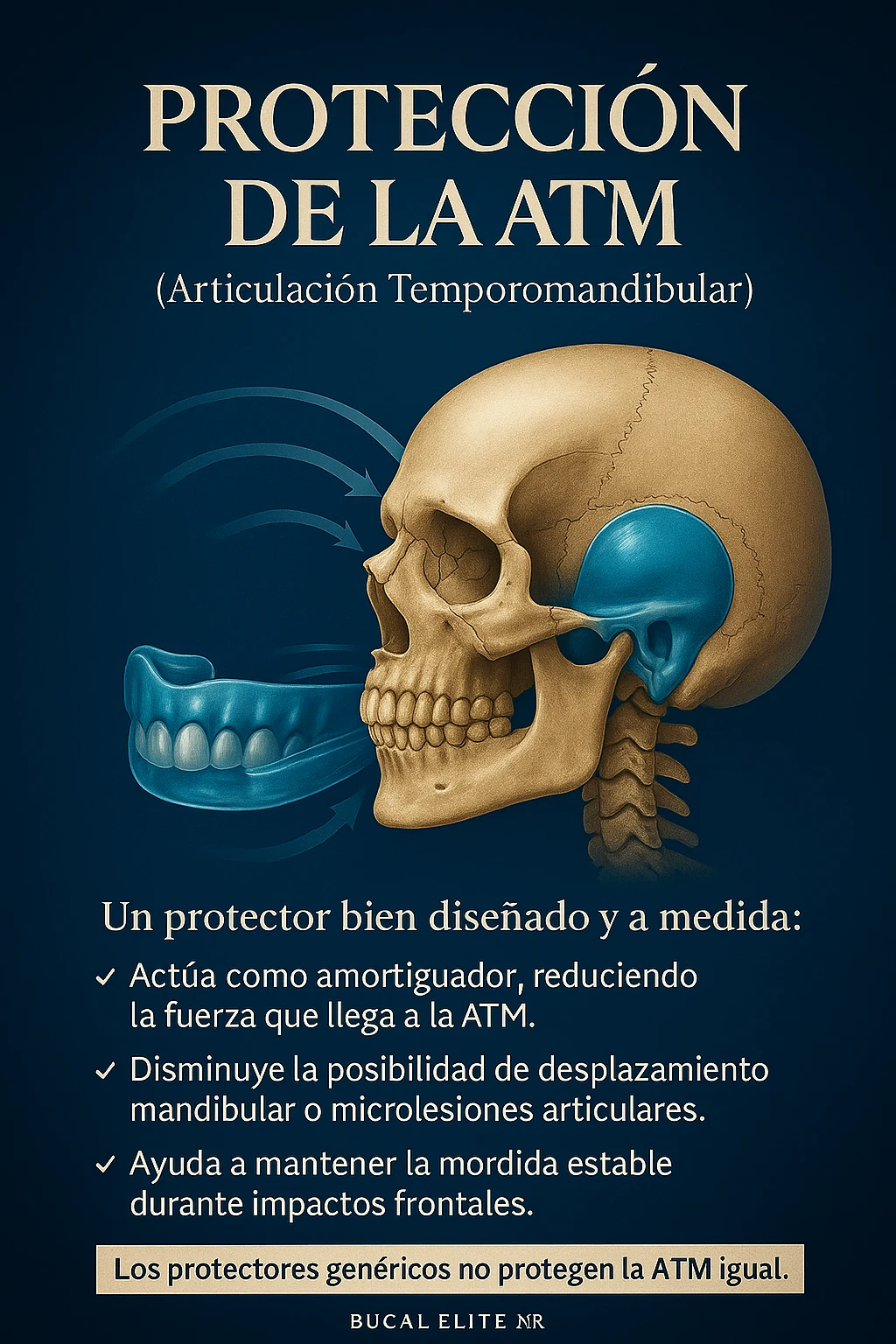 Protección de la ATM con guardas personalizadas