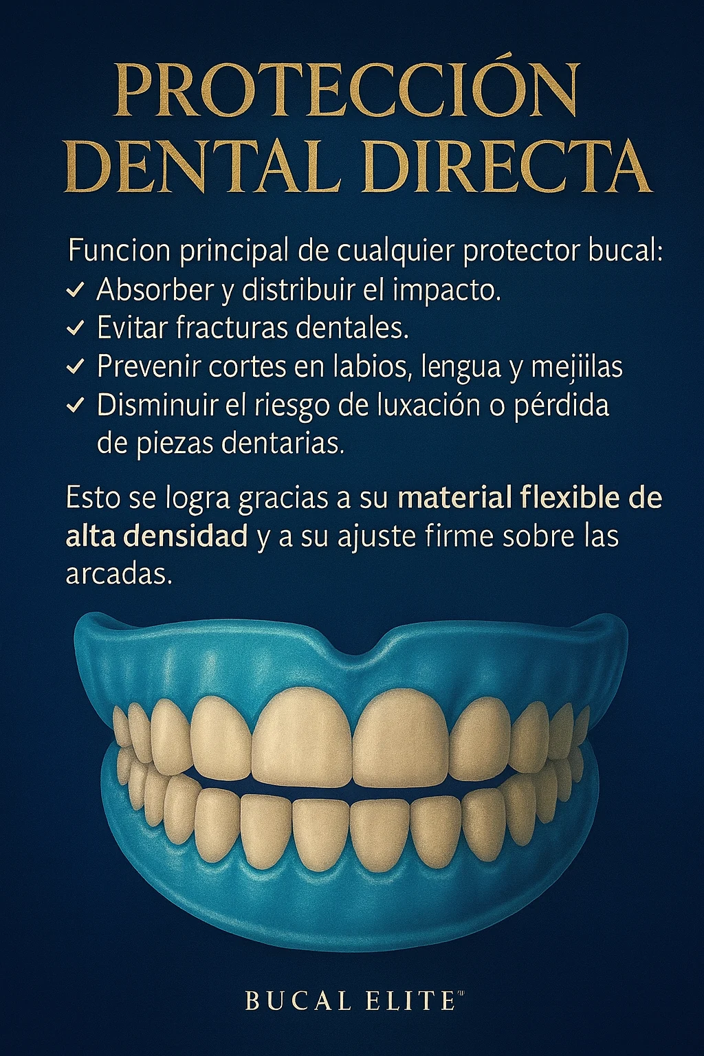 Infografía de protección dental directa